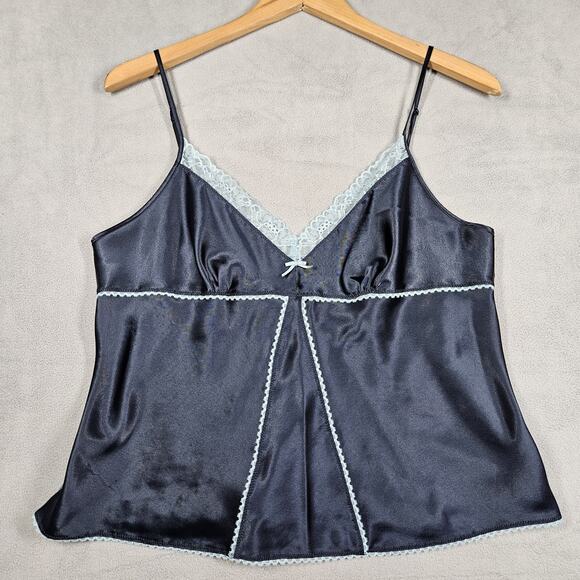 Vintage Y2K Victorias Secret Cami Women Large Lace Babydoll Tank Top Dainty - Picture 1 of 14